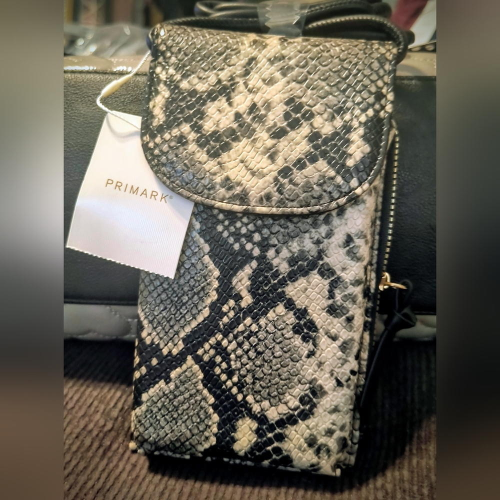Primark Snakeskin Phone/ Crossbody Bag NWT